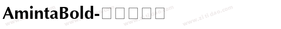 AmintaBold字体转换