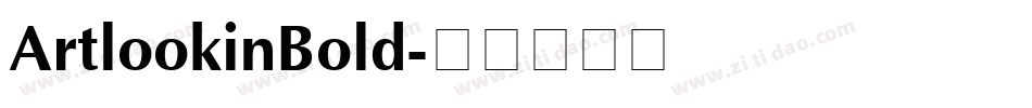 ArtlookinBold字体转换