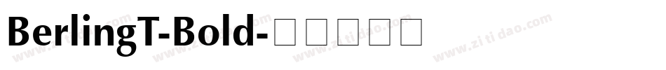 BerlingT-Bold字体转换