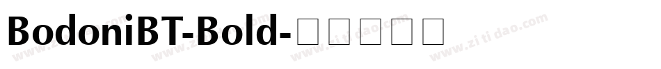 BodoniBT-Bold字体转换