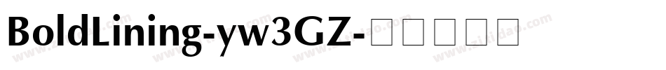 BoldLining-yw3GZ字体转换
