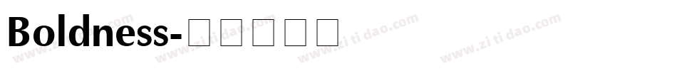 Boldness字体转换