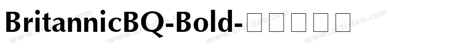 BritannicBQ-Bold字体转换
