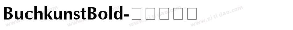 BuchkunstBold字体转换