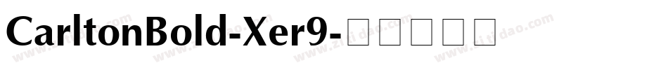 CarltonBold-Xer9字体转换
