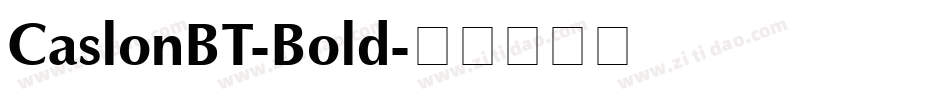 CaslonBT-Bold字体转换