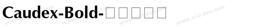 Caudex-Bold字体转换