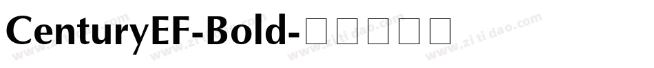 CenturyEF-Bold字体转换