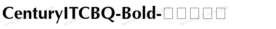 CenturyITCBQ-Bold字体转换