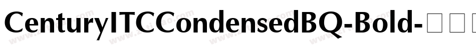 CenturyITCCondensedBQ-Bold字体转换