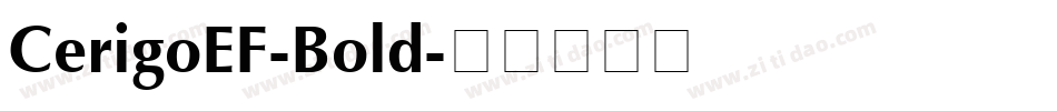 CerigoEF-Bold字体转换