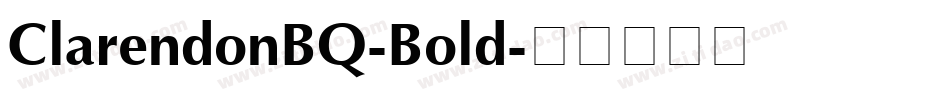 ClarendonBQ-Bold字体转换