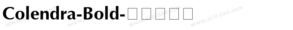 Colendra-Bold字体转换