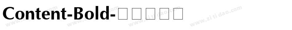 Content-Bold字体转换