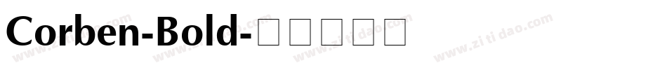 Corben-Bold字体转换