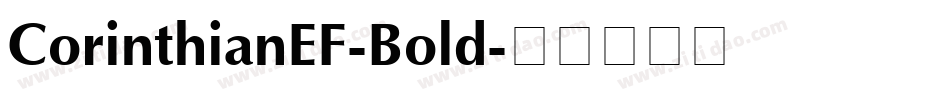 CorinthianEF-Bold字体转换
