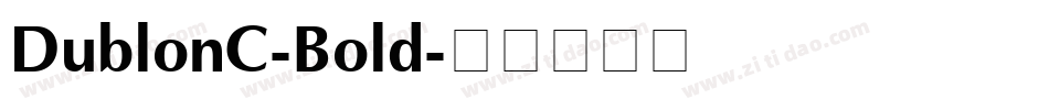 DublonC-Bold字体转换