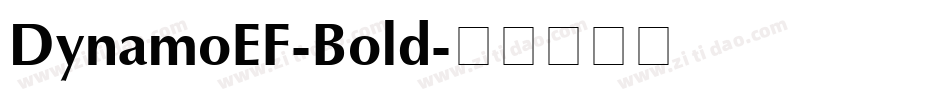 DynamoEF-Bold字体转换