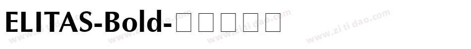 ELITAS-Bold字体转换