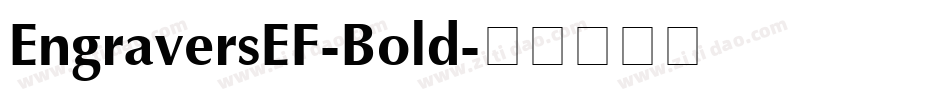 EngraversEF-Bold字体转换