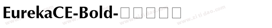 EurekaCE-Bold字体转换