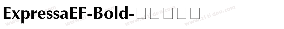 ExpressaEF-Bold字体转换