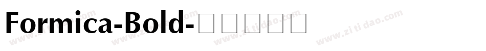 Formica-Bold字体转换