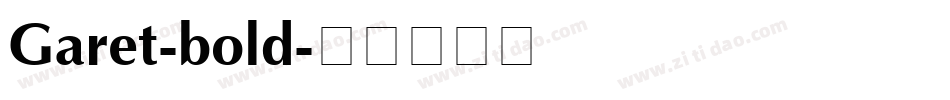 Garet-bold字体转换