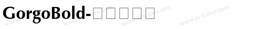 GorgoBold字体转换