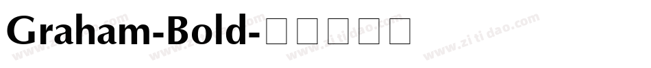 Graham-Bold字体转换