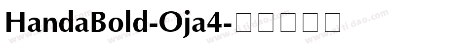 HandaBold-Oja4字体转换
