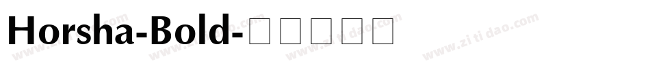 Horsha-Bold字体转换