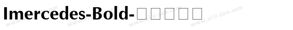 Imercedes-Bold字体转换