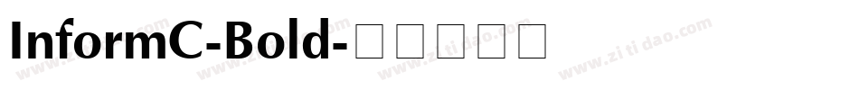 InformC-Bold字体转换