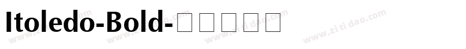 Itoledo-Bold字体转换