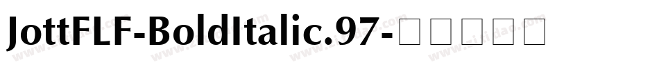 JottFLF-BoldItalic.97字体转换