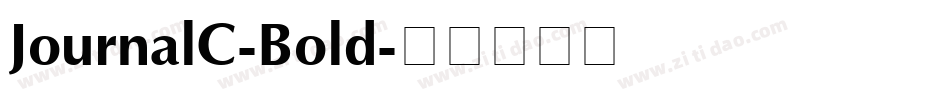 JournalC-Bold字体转换