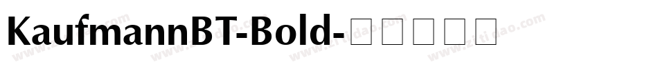 KaufmannBT-Bold字体转换