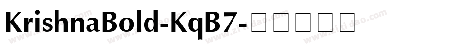 KrishnaBold-KqB7字体转换