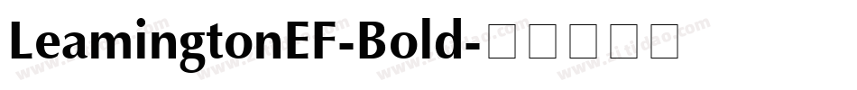 LeamingtonEF-Bold字体转换
