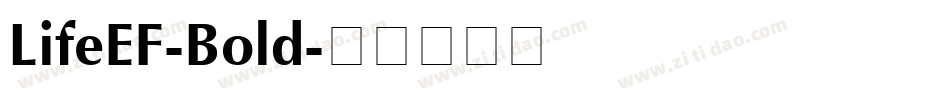 LifeEF-Bold字体转换