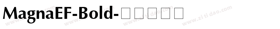 MagnaEF-Bold字体转换