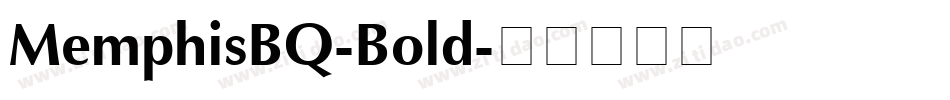 MemphisBQ-Bold字体转换