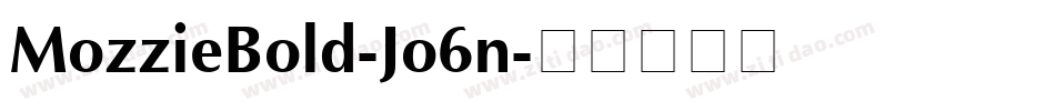 MozzieBold-Jo6n字体转换