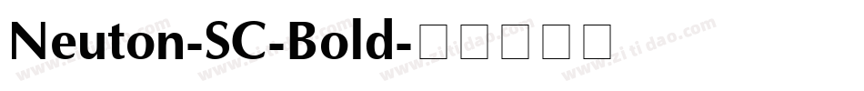 Neuton-SC-Bold字体转换