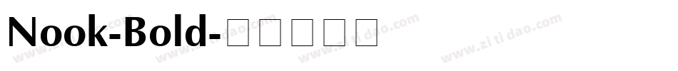 Nook-Bold字体转换