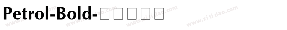 Petrol-Bold字体转换