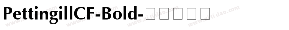 PettingillCF-Bold字体转换