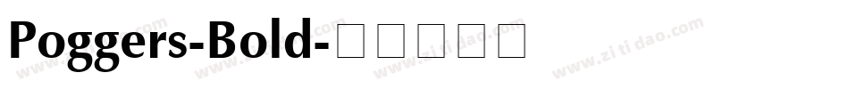 Poggers-Bold字体转换