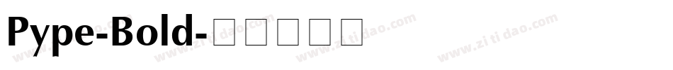 Pype-Bold字体转换